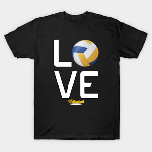 Love Volleyball Player Volleyball Coach Cool Volleyball Themed T-Shirt